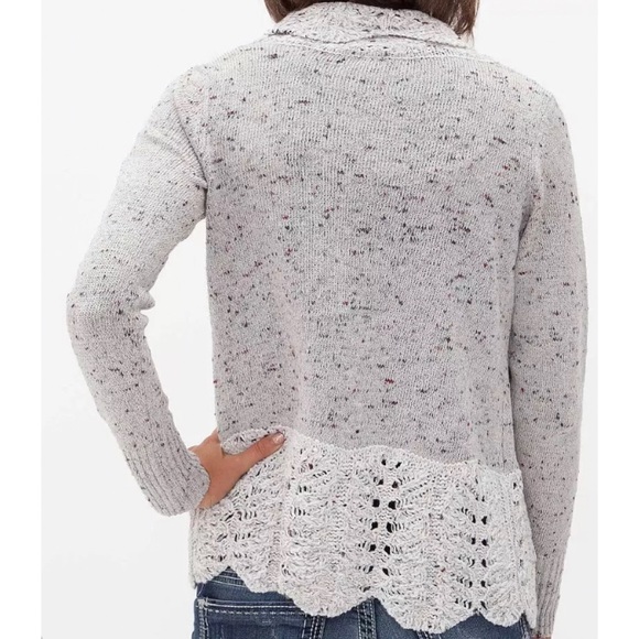 BKE Boutique Open Weave Cardigan Sweater Size Small - Picture 2 of 13